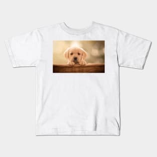 Labrador Retriever Puppy Digital Painting Kids T-Shirt